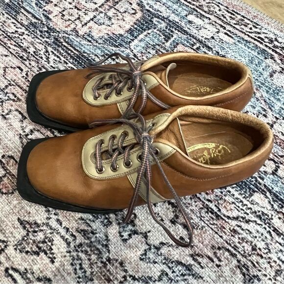 VINTAGE Fabiano Cross Country Ski Shoes Men Sz 6.5 Italy VTG Rare Patons Leather - Picture 2 of 11